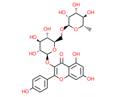 Kaempferol-3-O-rutinosid, 98%, from Carthamus tinctorius L.,山柰酚-3-O-芸香糖苷