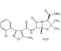Cloxacillin sodium salt monohydrate, 98%, reference material,氯唑西林钠一水合物